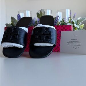 Tory Burch Ines Leather Slide Sandal